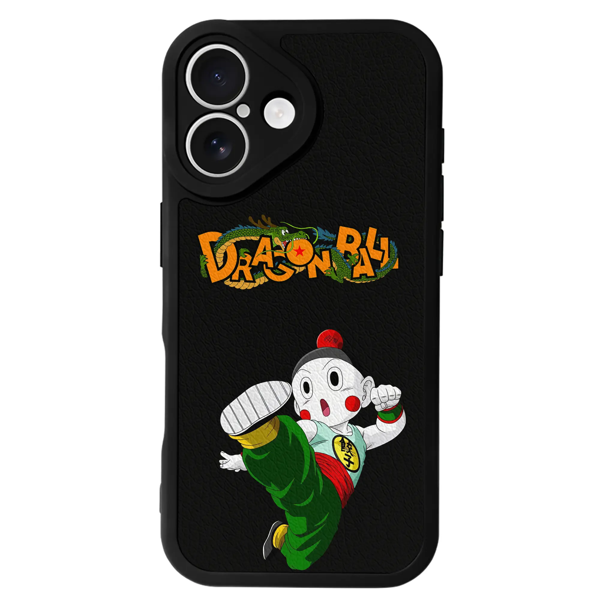 ドラゴンボール グッズ チャオズ - IPhone 16シリーズ対応 ・ シリコンスマホケース ・ レザー調 ・ 高精度フィット ・ 耐衝撃 ・ ワイヤレス充電対応 ・ 精密カット